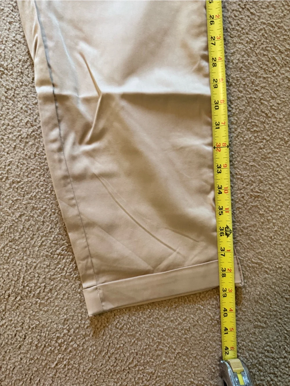 NWT Chico's | Tan Luxe Twill Utility Crop Pants | Size 3 - Picture 9 of 10